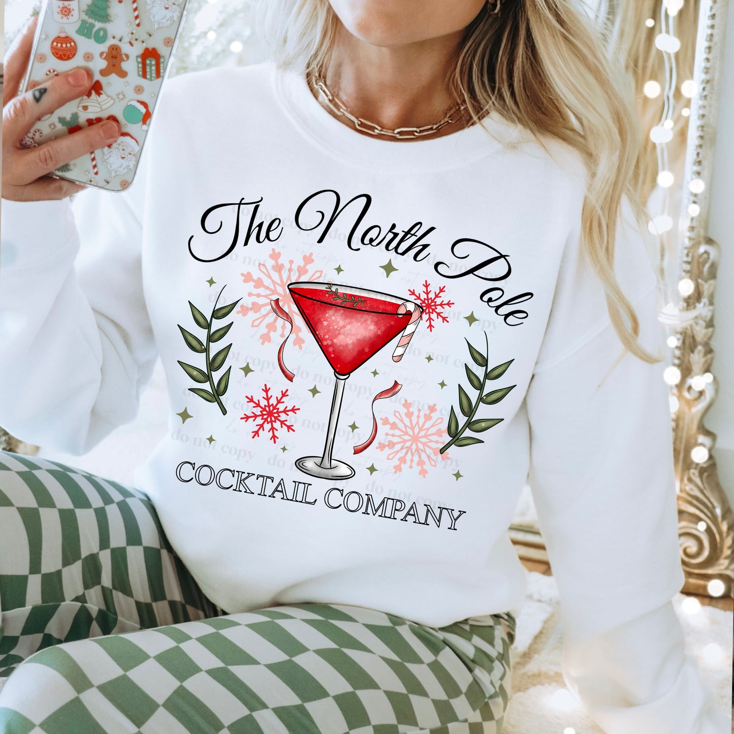 North Pole Cocktail DTF Transfer