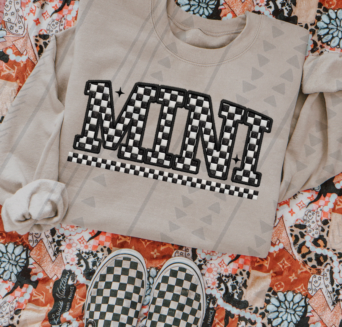 Checkered Mama/Mini DTF Transfer