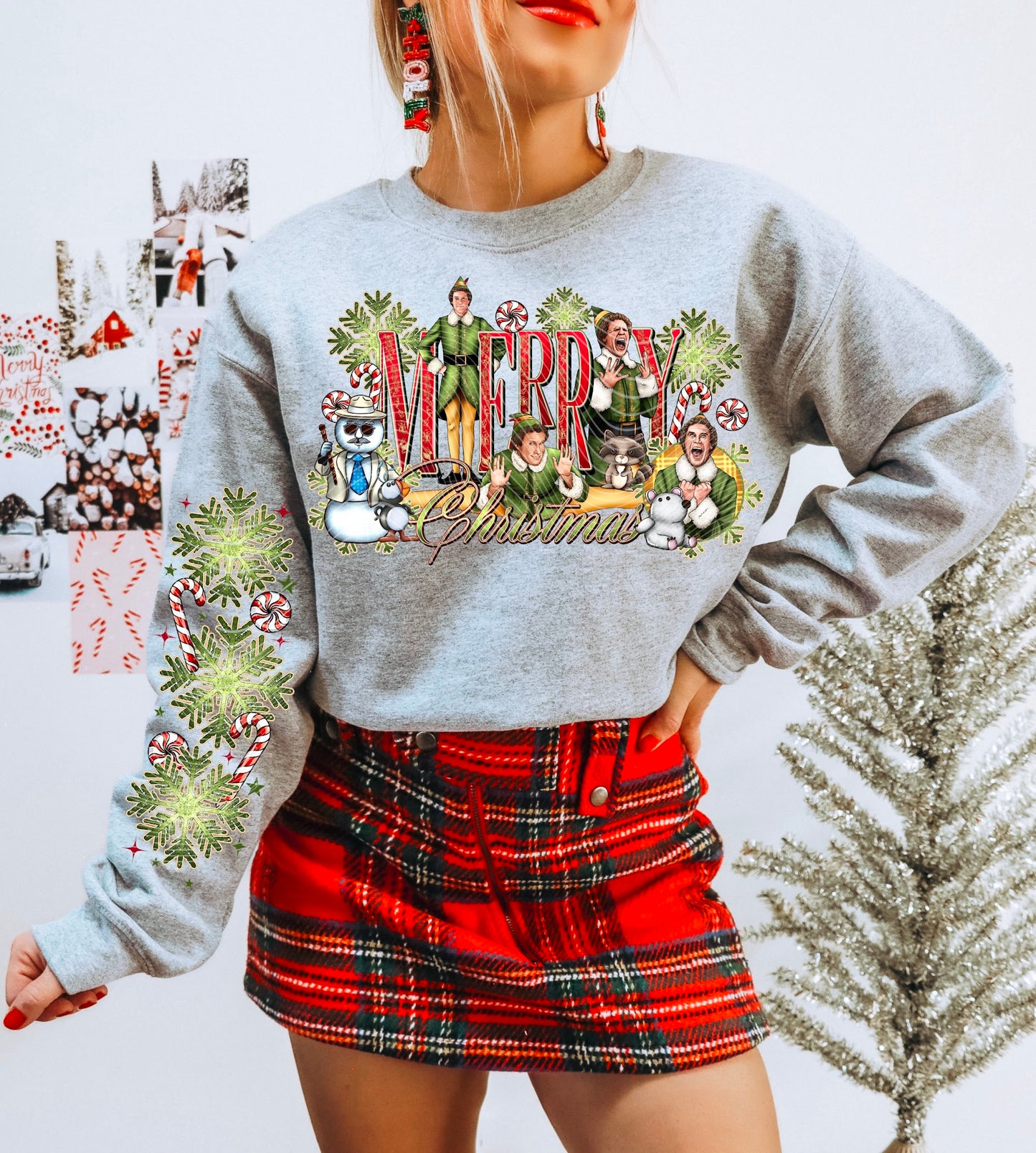 Elf Merry Christmas DTF Transfer