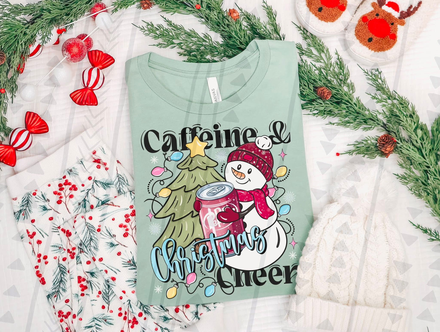 Caffeine & Christmas Cheer - DP DTF Transfer