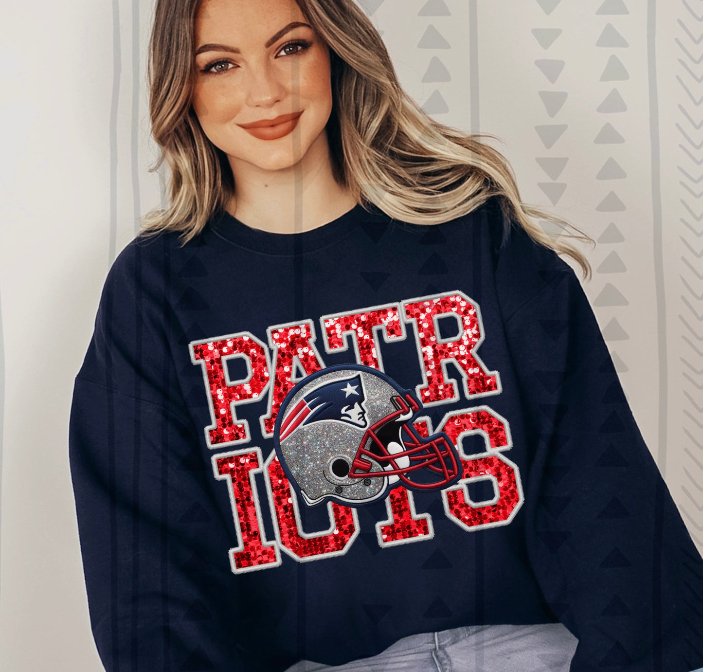 Patriots Faux Embroidery DTF Transfer