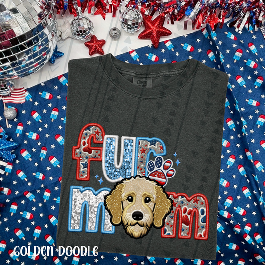 Fur Mom -  Golden Doodle DTF Transfer