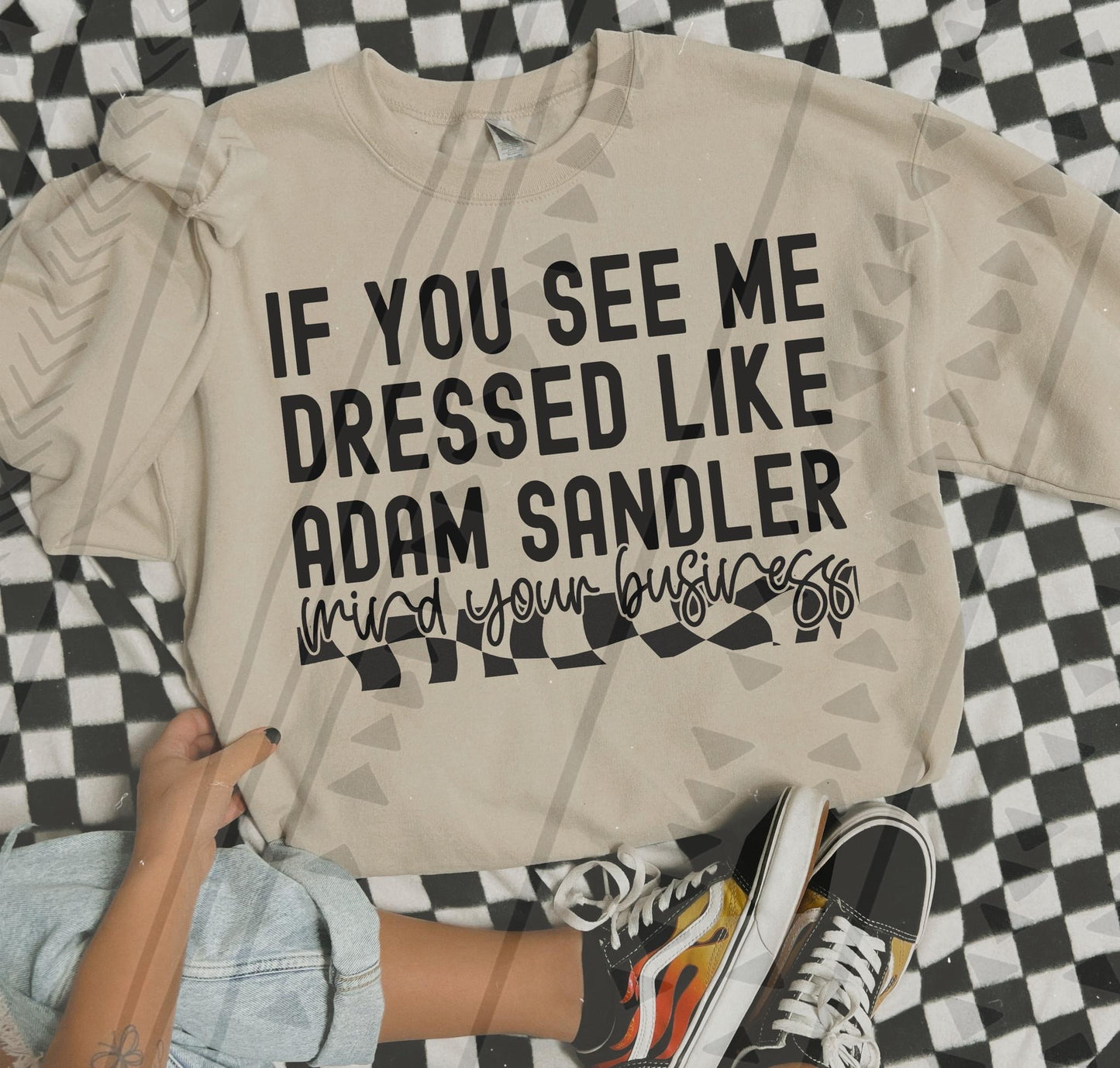 Dressed Like Adam Sandler DTF Transfer