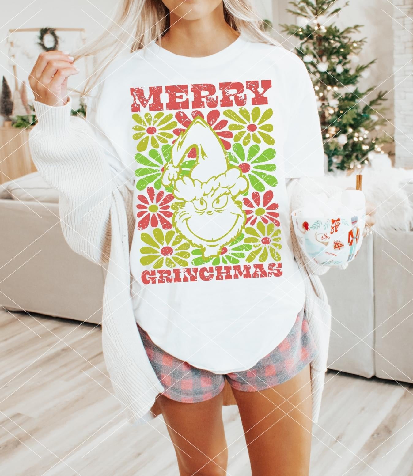 Groovy Grinchmas DTF Transfer – Three Girls Grace