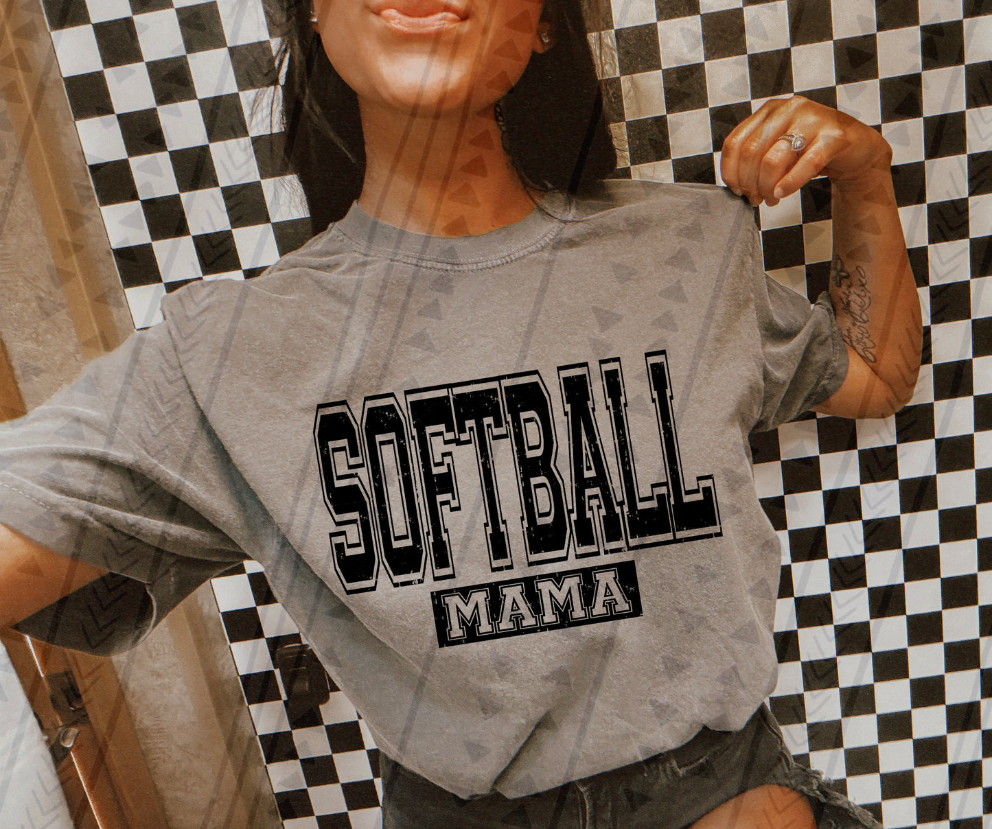 Distressed Sports Mama (Choose Your Sport) DTF Transfer