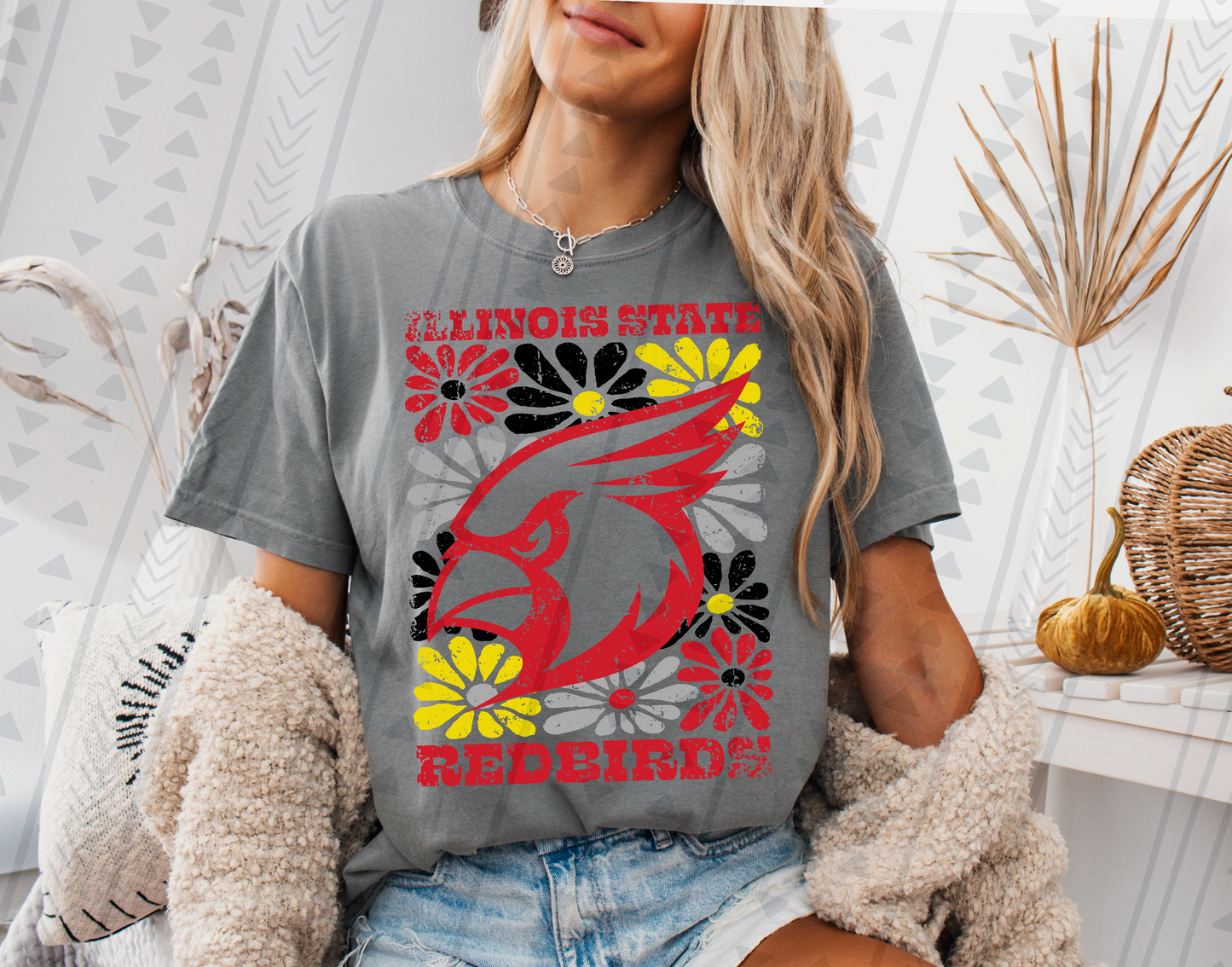 Groovy Red Birds DTF Transfer