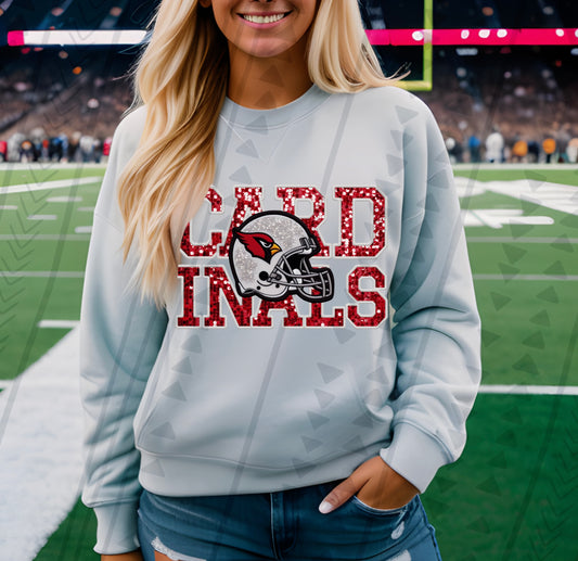 Cardinals Faux Embroidery DTF Transfer