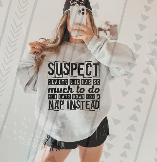 Suspect Nap DTF Transfer