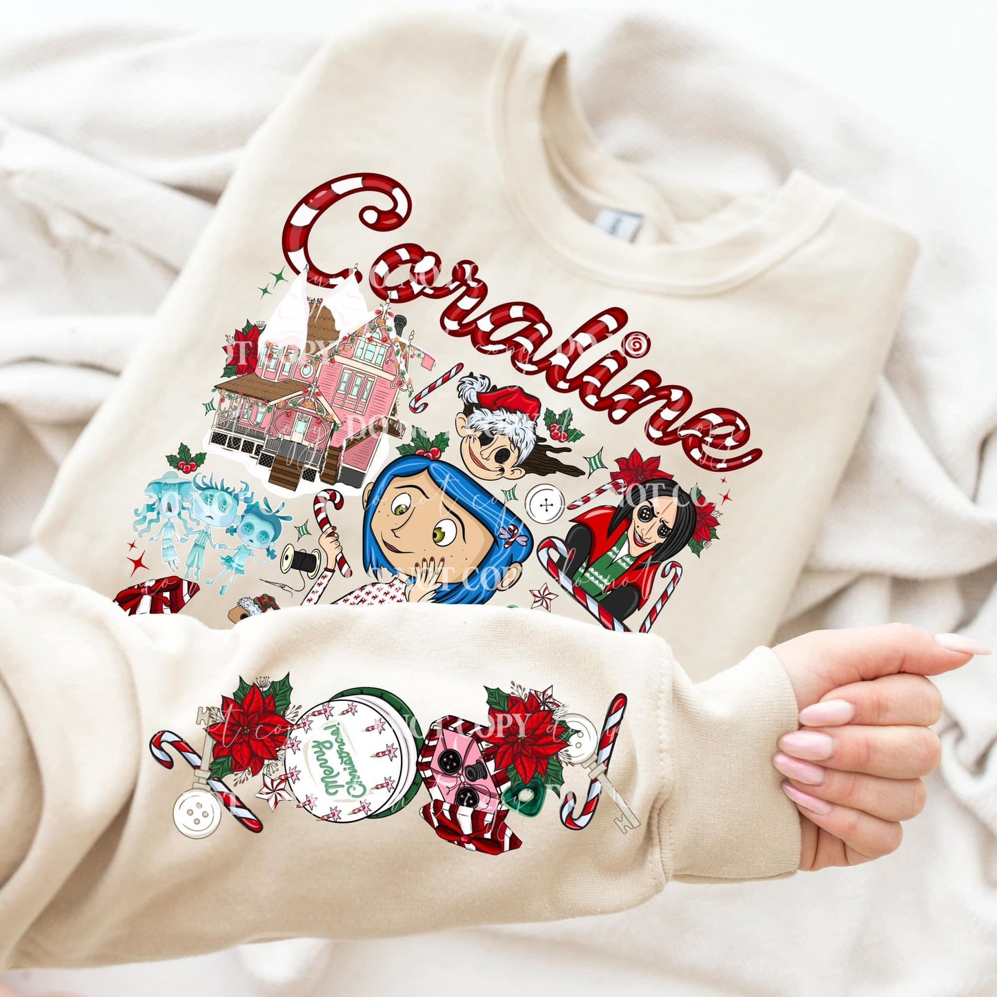 Christmas Coraline (With Sleeve) DTF Transfer