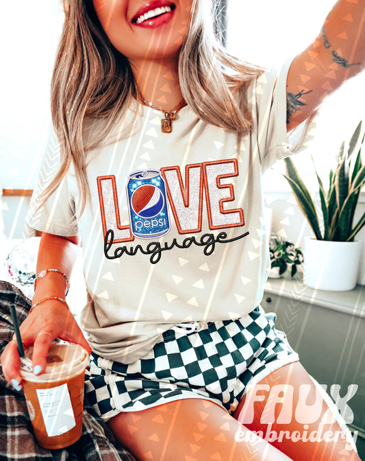 Love Language - Pepsi DTF Transfer