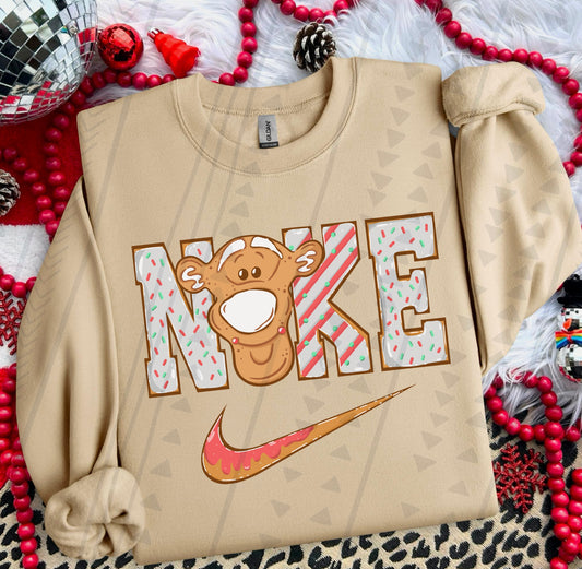 Tigger Gingerbread Swoosh DTF Transfer