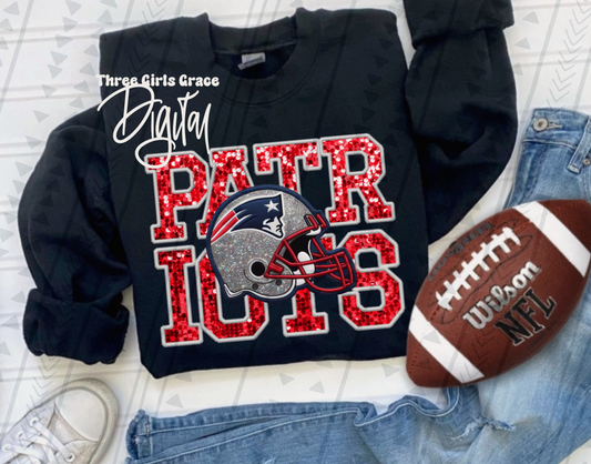 Patriots Faux Embroidery DIGITAL