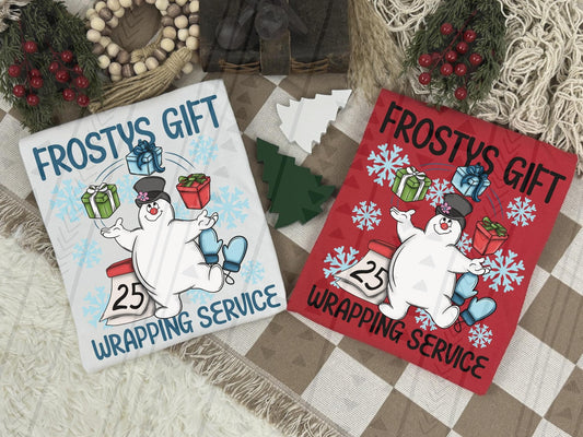 Frosty’s Gift Wrapping DTF Transfer