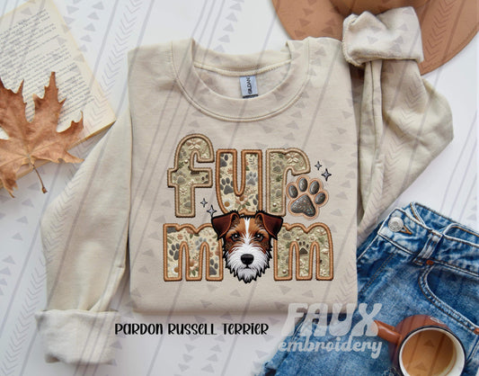 Fur Mom -  Pardon Russell Terrier DTF Transfer