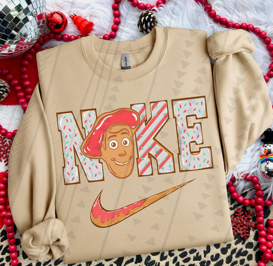 Woody Gingerbread Swoosh DTF Transfer