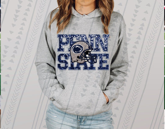 Penn State Faux Embroidery DTF Transfer