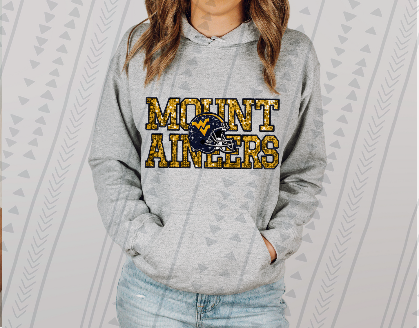 Mountaineers Faux Embroidery DTF Transfer