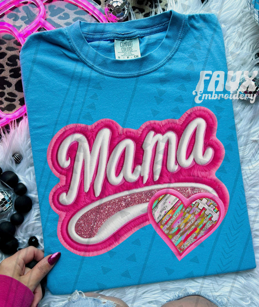 Varsity Mama - Football Glitz DTF Transfer