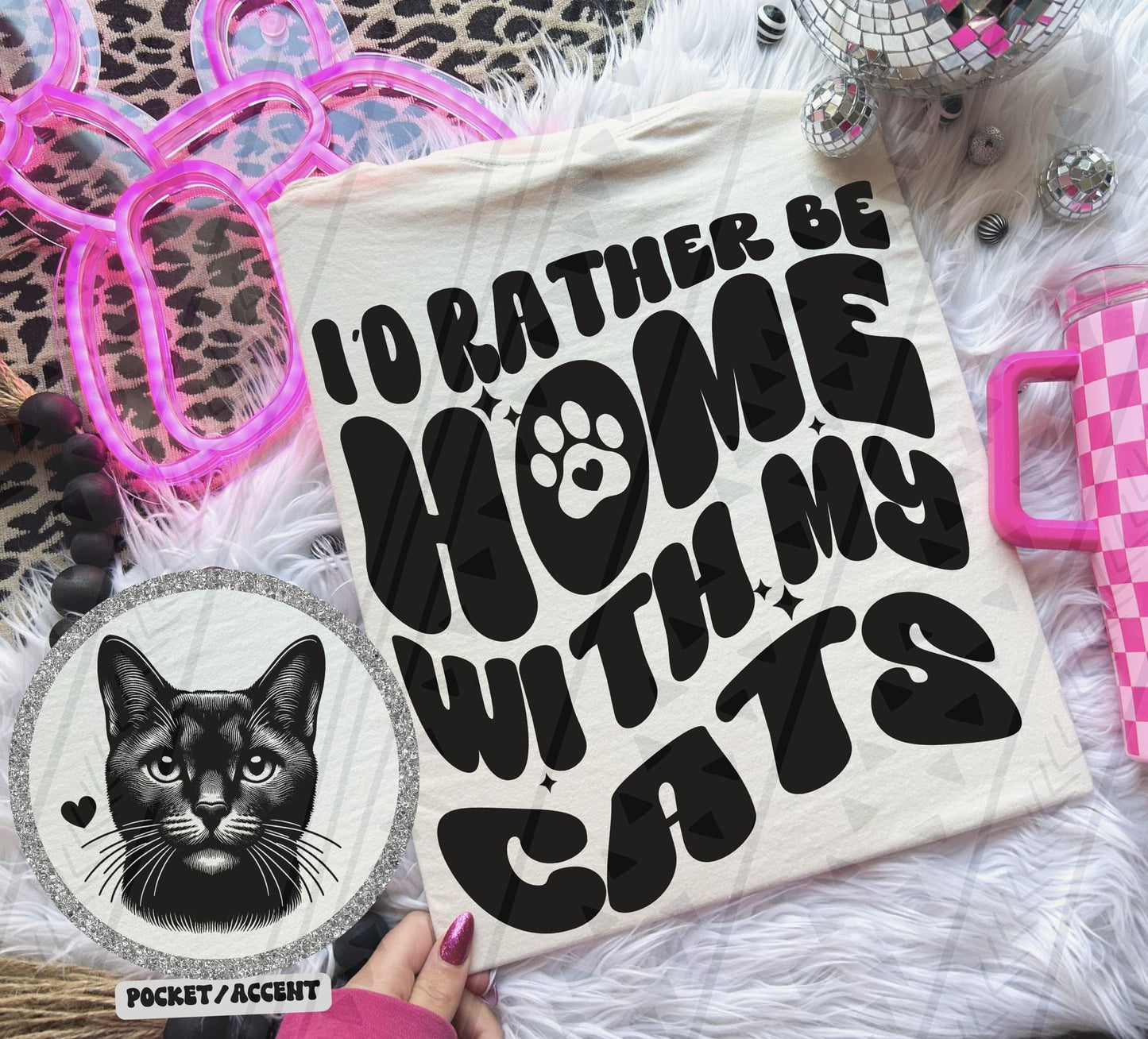 Rather Be Home - Cats DTF Transfer