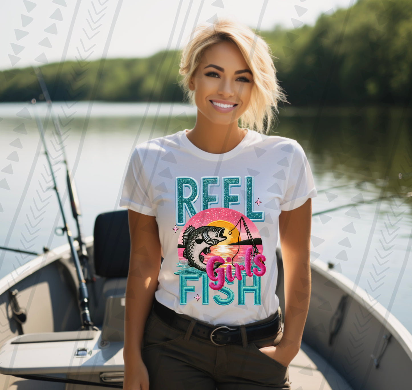 Reel Girls Fish DTF Transfer