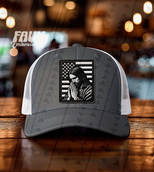 American Prayers Hat DTF Transfer