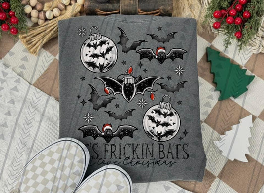 Frickin Bats Christmas DTF Transfer