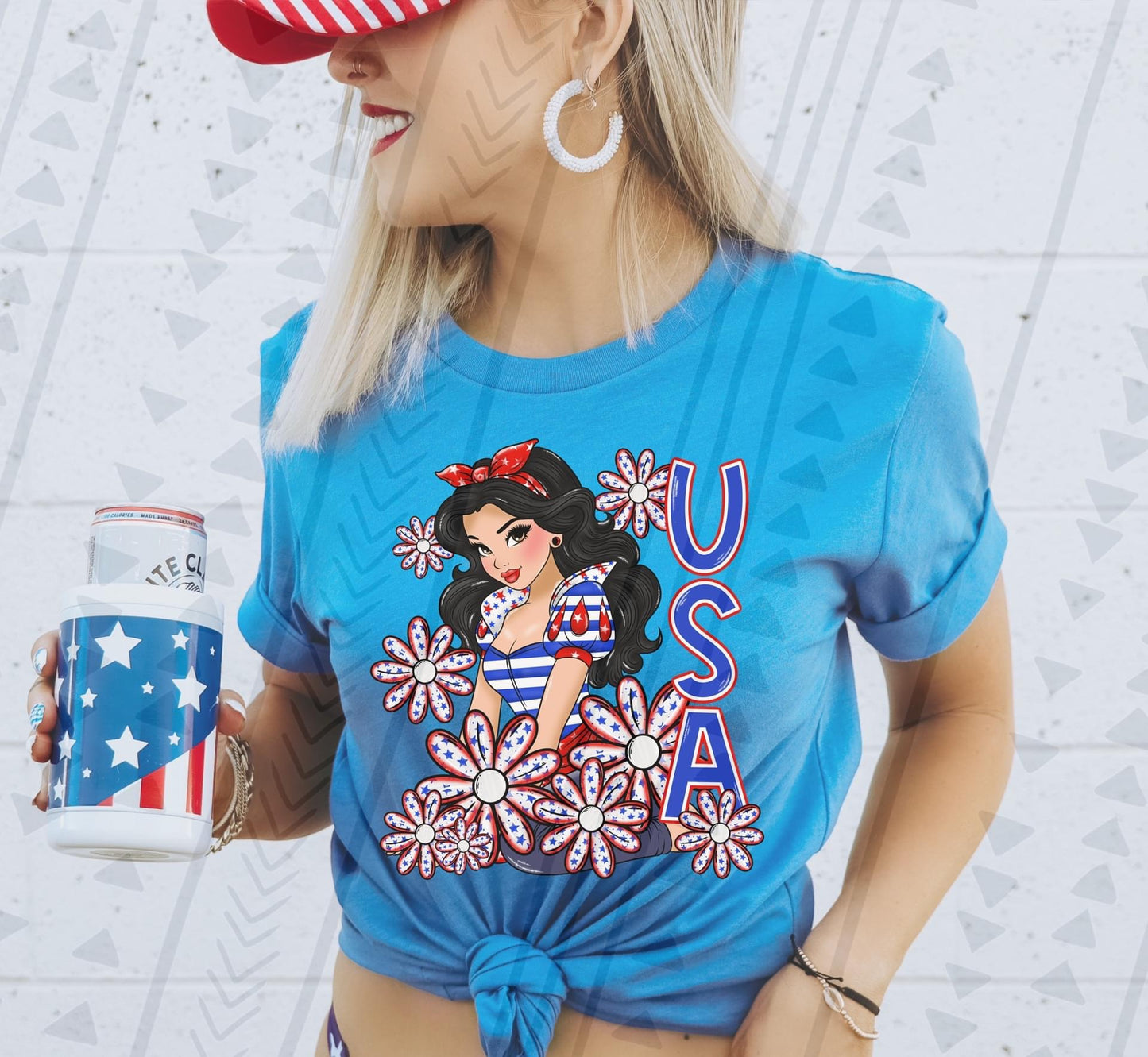 Patriotic Princess DTF Transfer