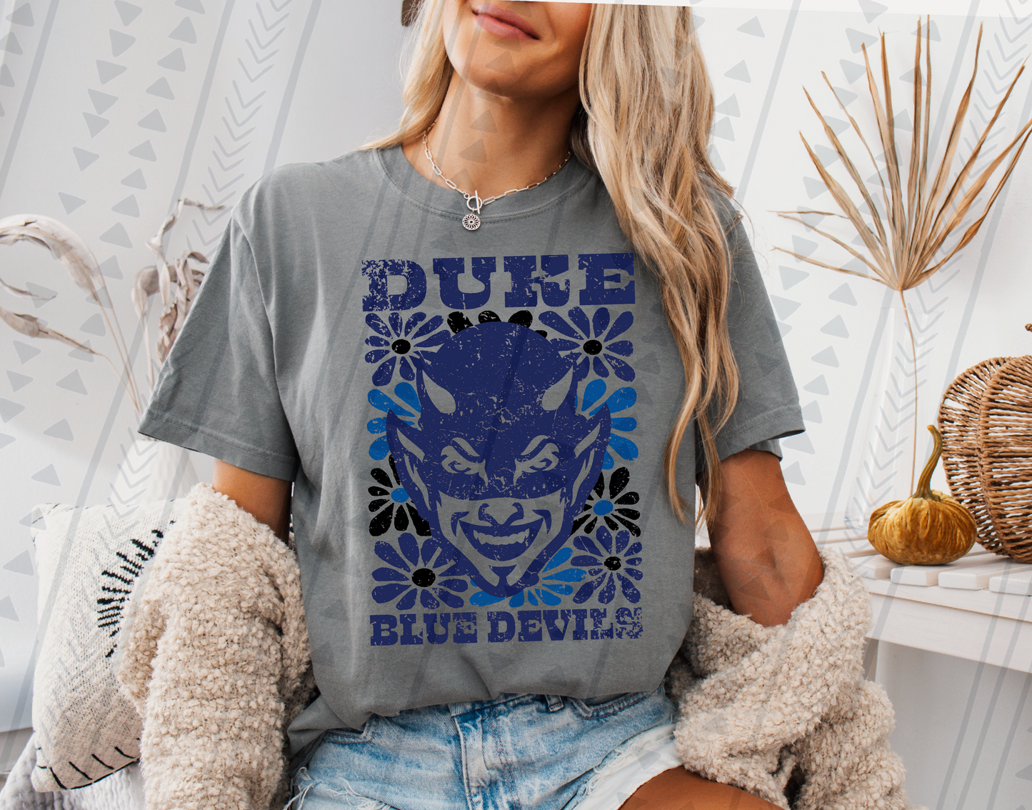 Groovy Blue Devils DTF Transfer