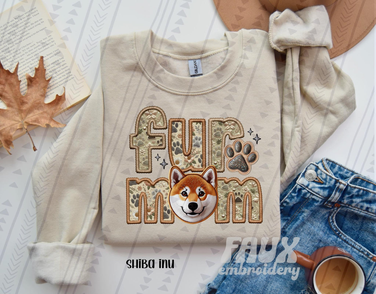 Fur Mom - Shiba Inu DTF Transfer