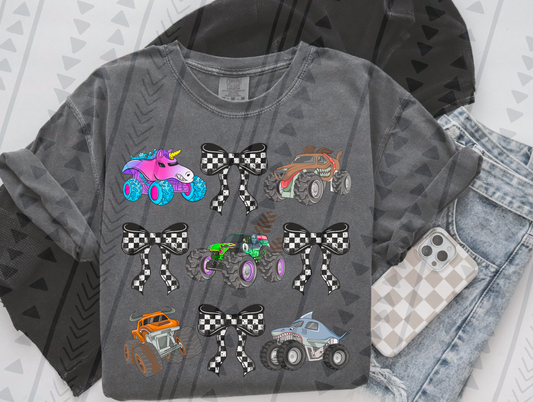 Monster Jam Bow Grid DTF Transfer