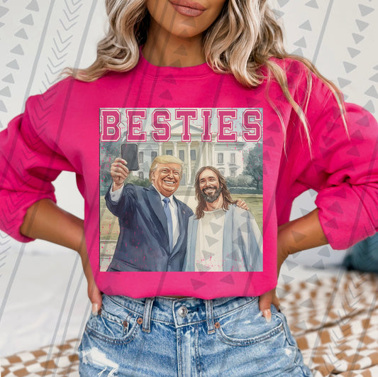 Besties Jesus/Trump  DTF Transfer