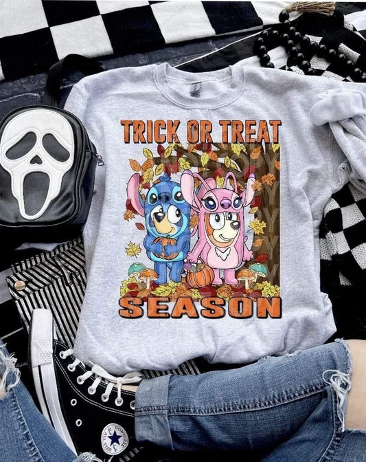 Trick Or Treat Season Bluey DTF Transfer