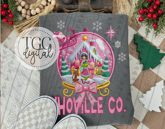 Pink Whoville Faux Embroidery DIGITAL