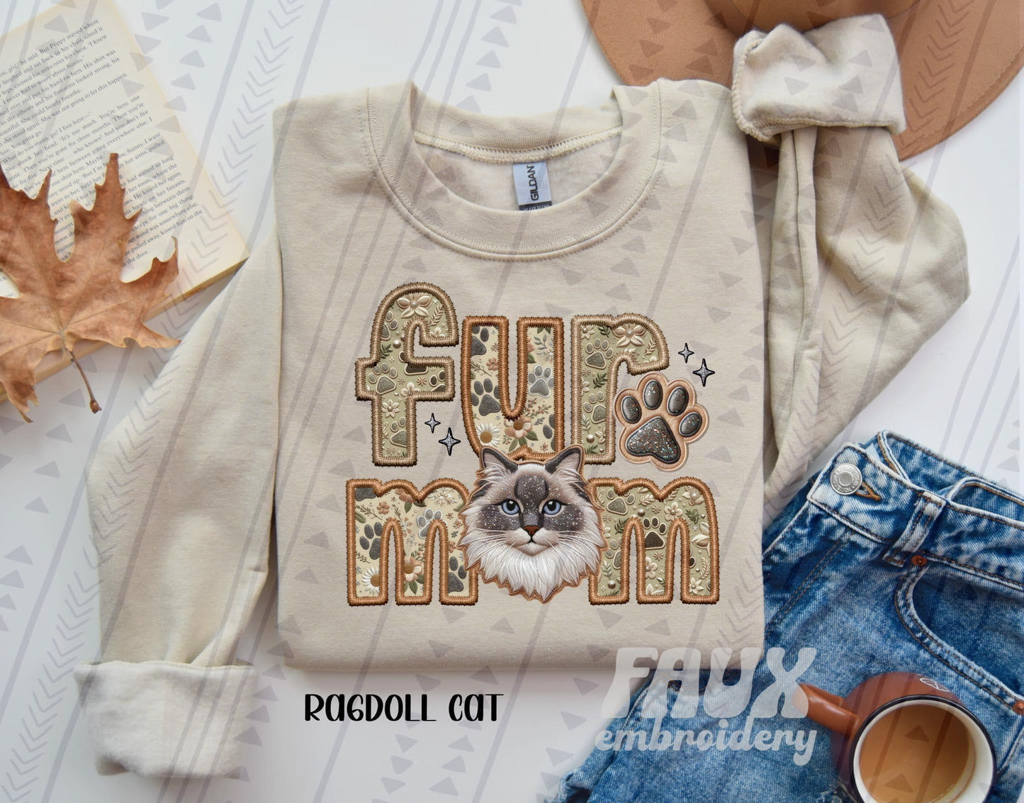 Fur Mom - Ragdoll Cat DTF Transfer