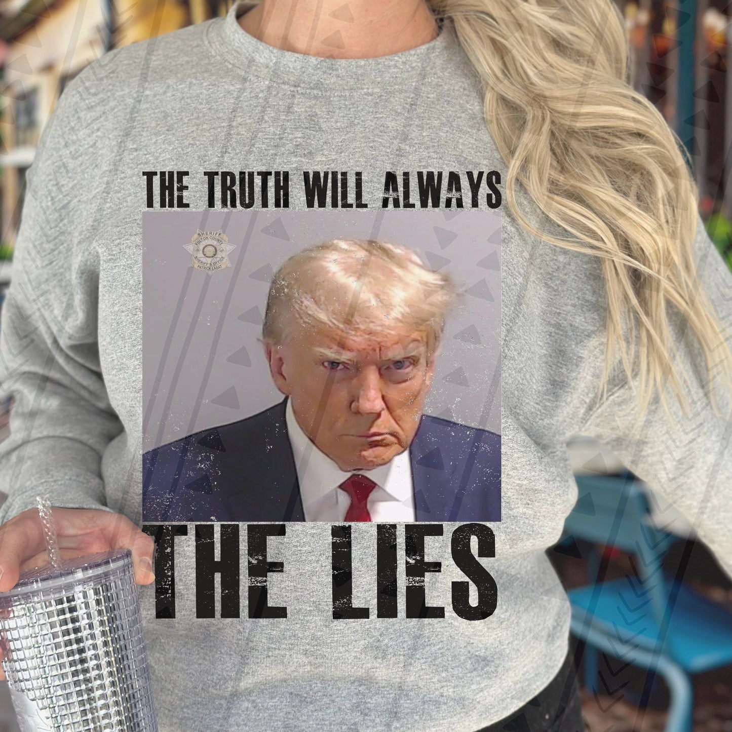 Trump The Lies Mugshot DTF Transfer