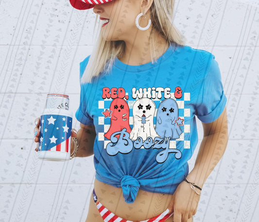 Red White & Boozy DTF Transfer