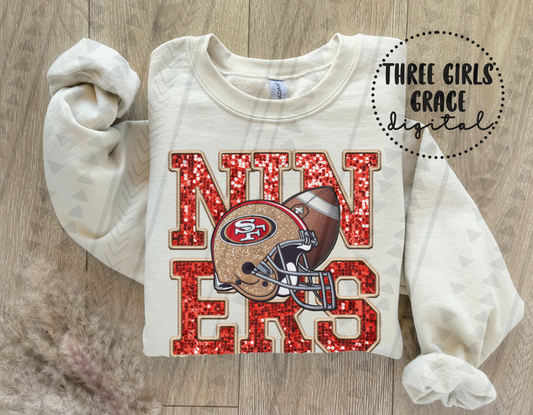 Niners Faux Embroidered Digital