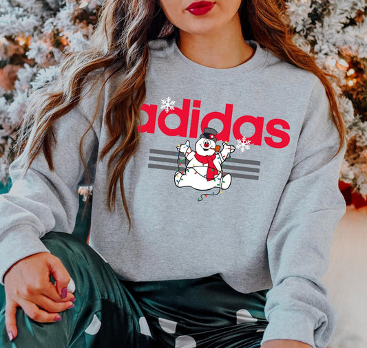 Snowman Adidas DTF Transfer