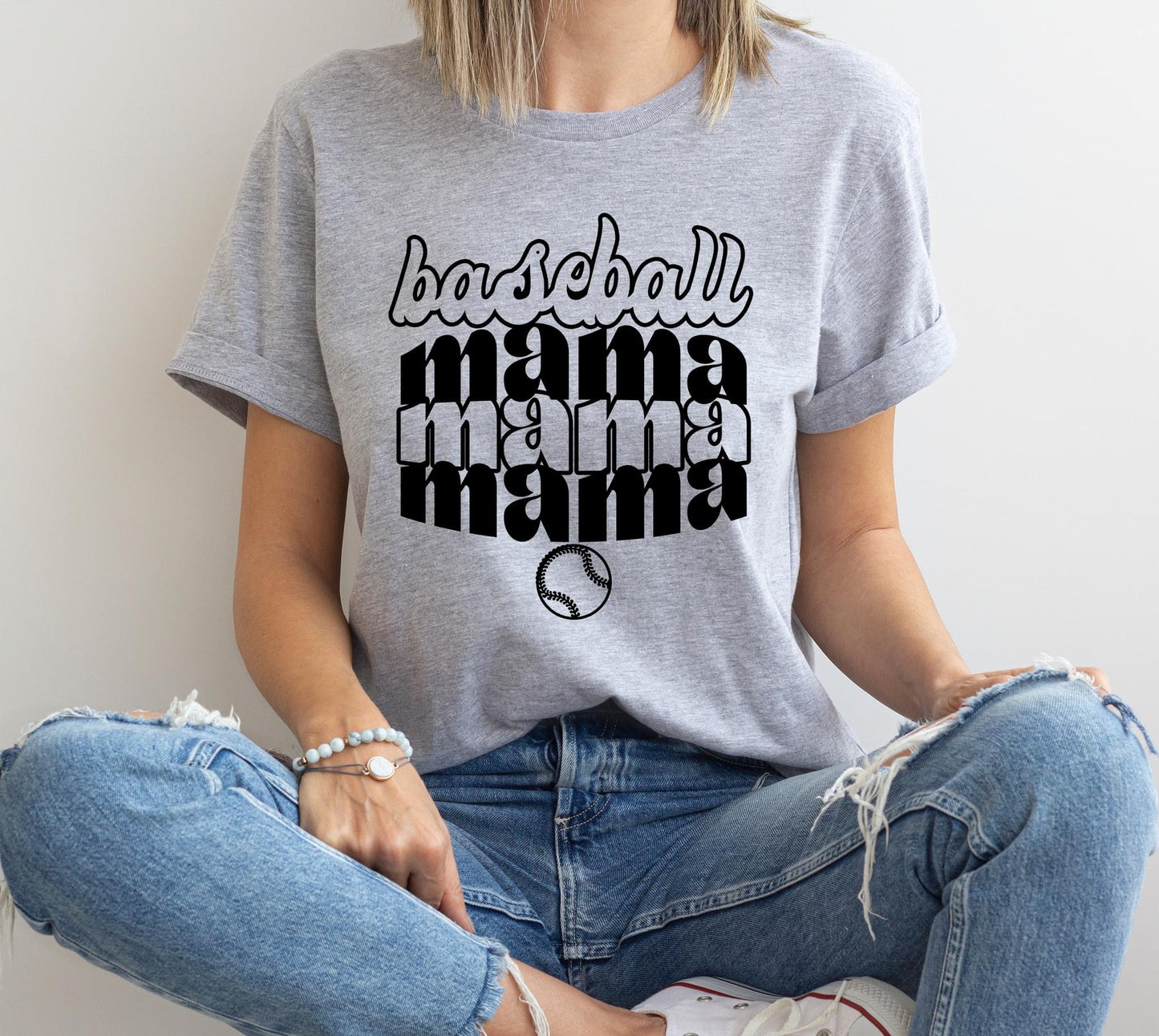 Baseball Mama Stacked DTF Transfer