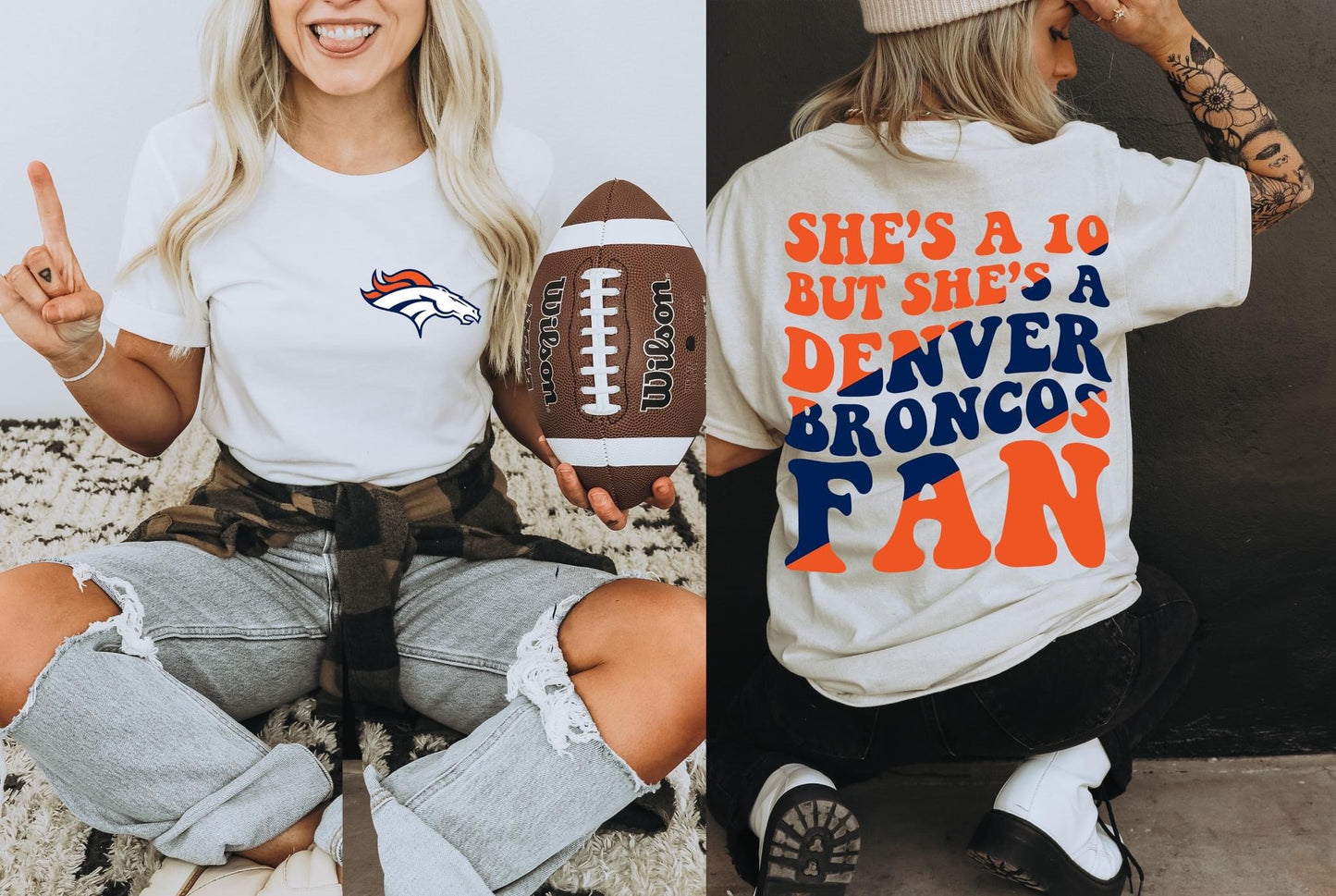 She's A 10 - Broncos Fan DTF Transfer