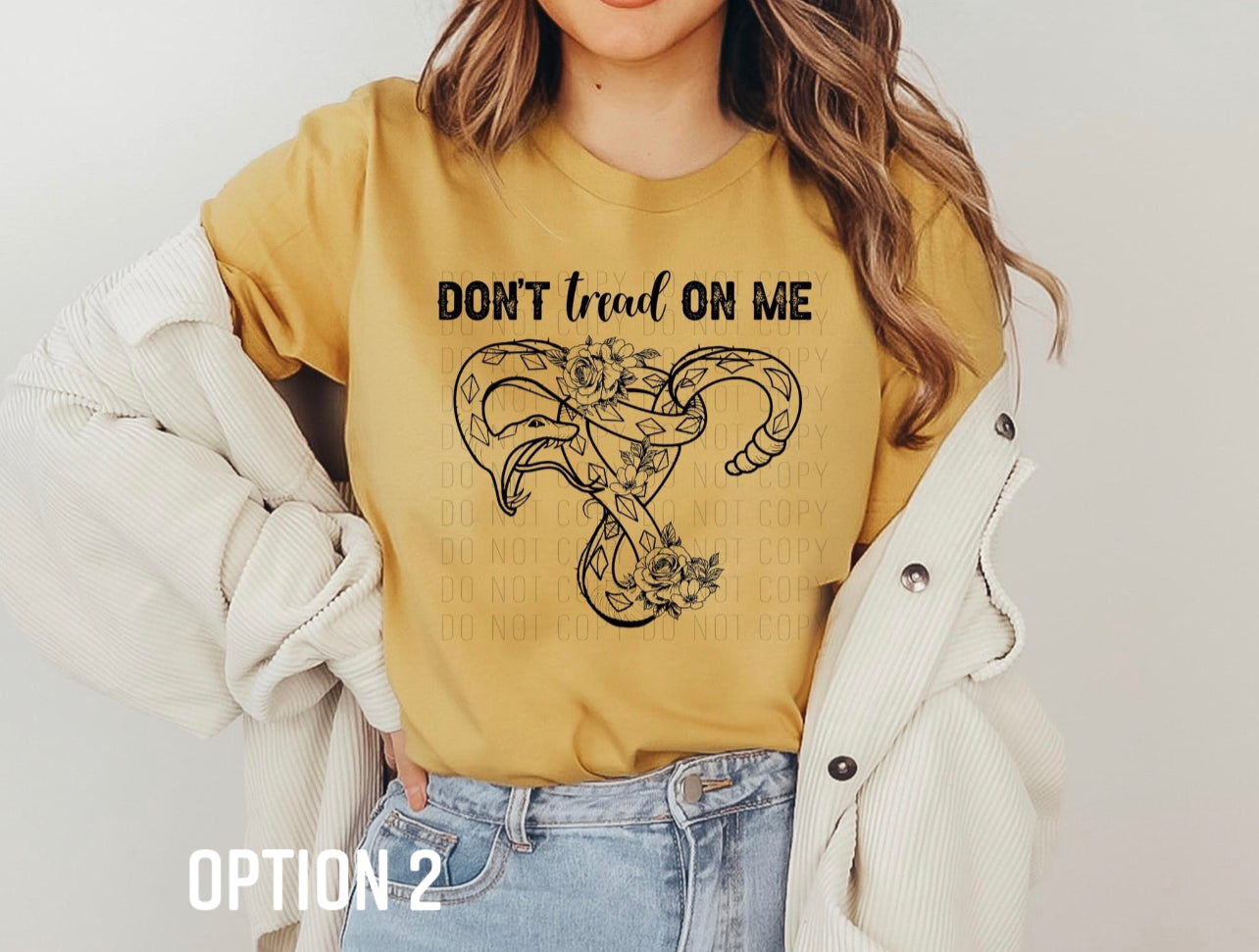 Don't Tread on Me Uterus DTF Transfer