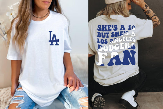 She's A 10 - Dodgers Fan DTF Transfer