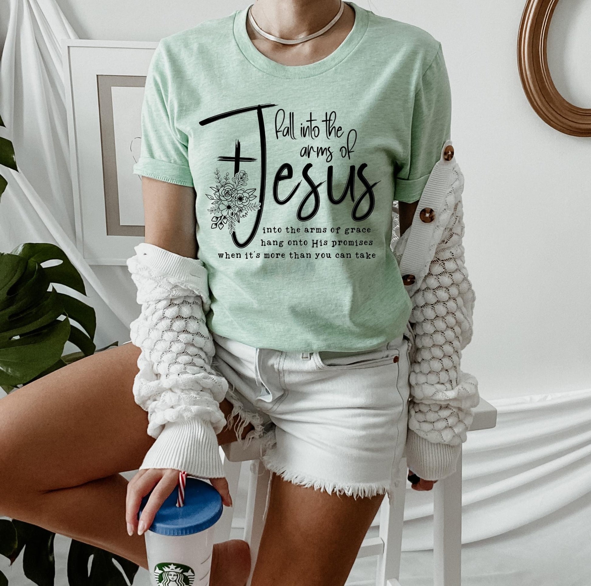 Into the Arms of Jesus DTF Transfer – Three Girls Grace