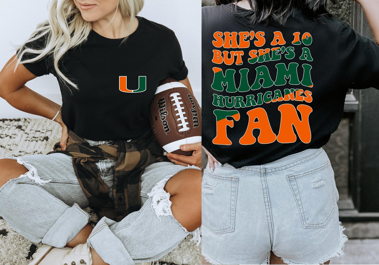 She's A 10 - Hurricanes Fan DTF Transfer