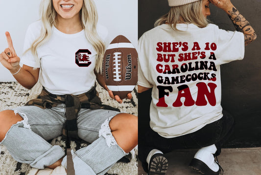 She's A 10 - Gamecocks Fan DTF Transfer