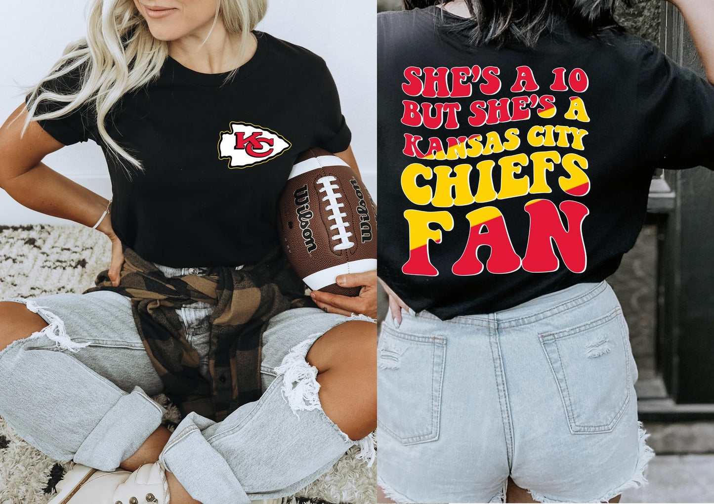 She's A 10 -  Chiefs DTF Transfer