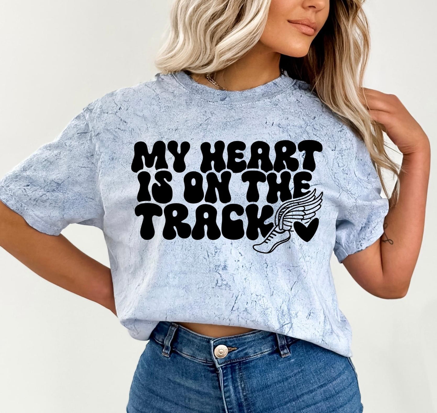 My Heart Is On The Track DTF Transfer