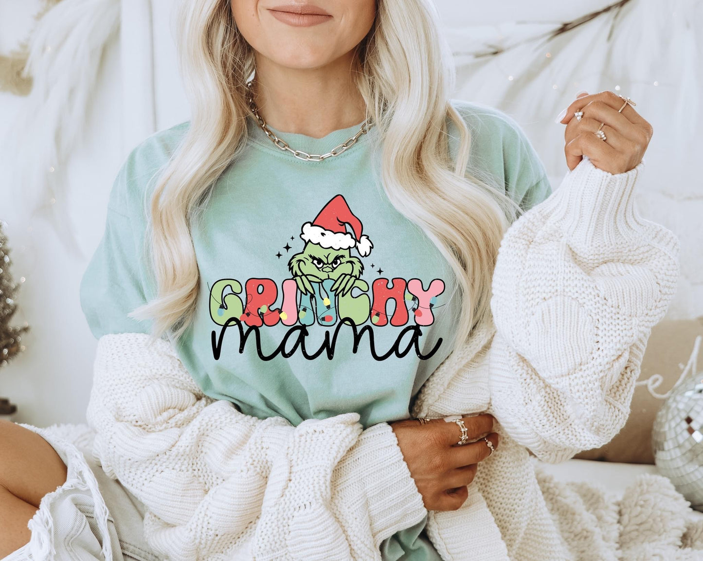 Grinchy Mama/Mini DTF Transfer