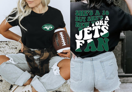 She's A 10 - Jets Fan DTF Transfer