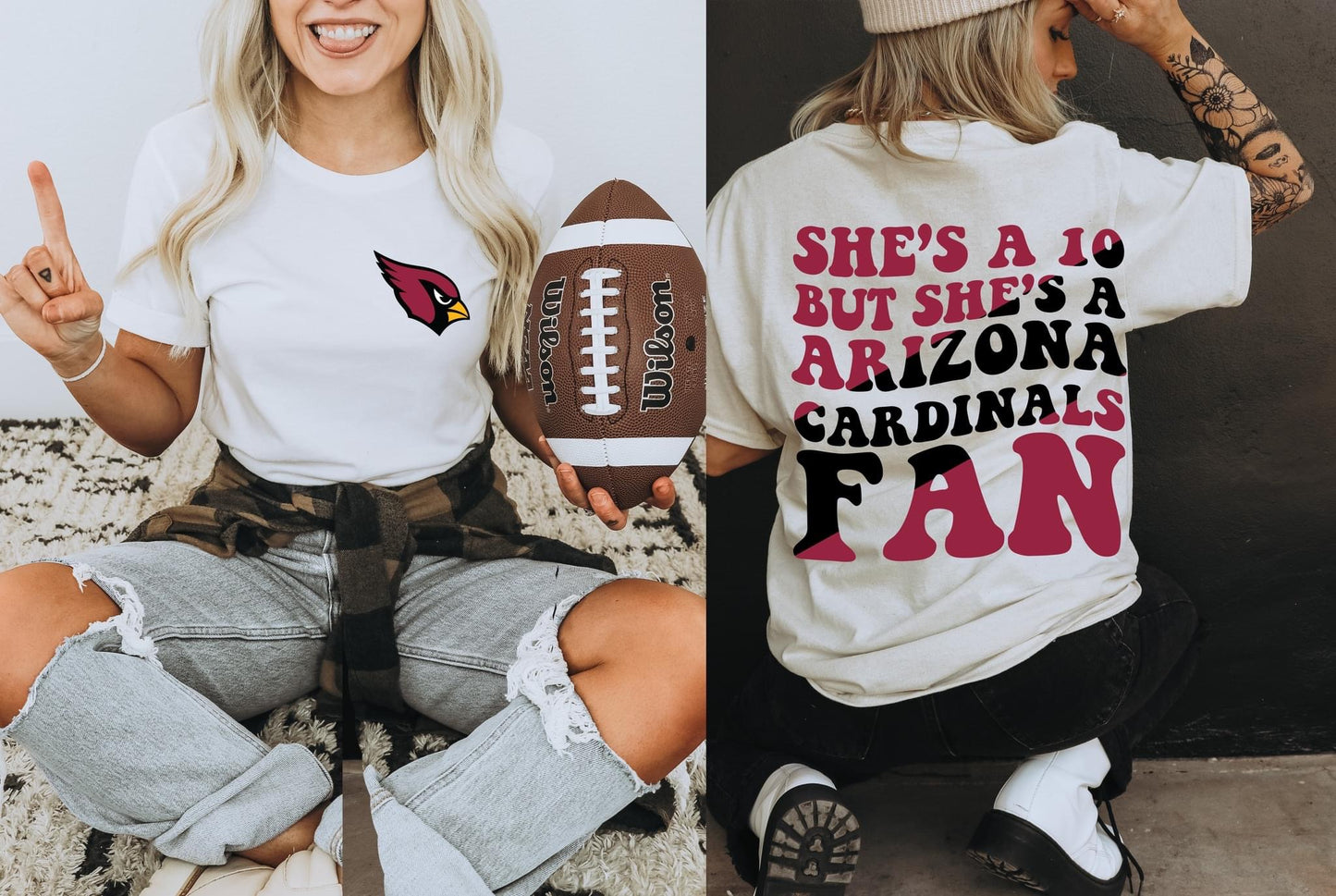 She's A 10 - Cardinals Fan DTF Transfer